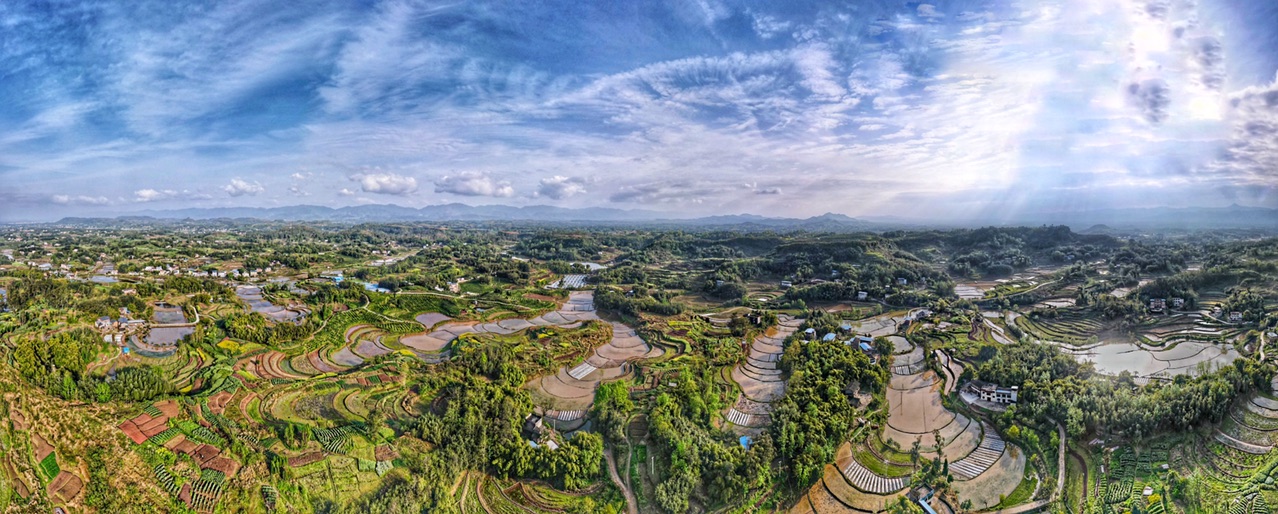 航拍梁平～聚奎